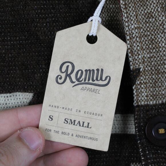 Remu Apparel Jacket Men Small Peguche Wool Aztec Geometric Warm Cozy Western - Picture 9 of 15